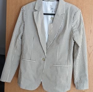 Pinstripe blazer from Target with tags